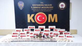 Kastamonuda 11 bin 640 adet doldurulmuş makaron ele geçirildi
