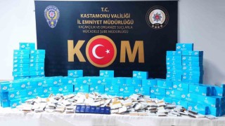 Kastamonuda 56 bin 400 adet makaron ele geçirildi