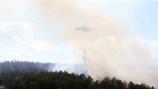 Kastamonudaki orman yangınına müdahale sürüyor