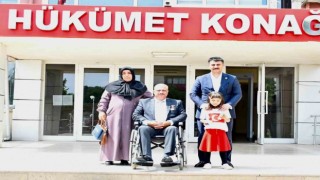 Kaymakam Aydından gaziye vefa ziyareti
