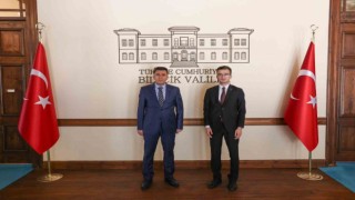 Kaymakam Tahir Ardalın ilk ziyareti Vali Şefik Aygöl oldu