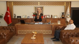 Kaymakam Tepeliden Başkan Arıcıya veda ziyateti