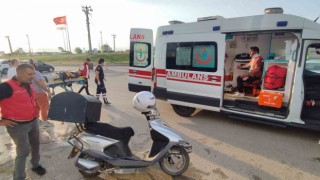 Keşanda devrilen motosikletten düşen 2 kişi yaralandı