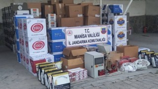 Kırkağaçta 2 milyon 137 bin 689 adet makaron ele geçirildi