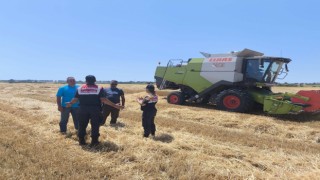 Kırklarelide jandarma anız yangınlarına karşı çiftçileri bilgilendirdi