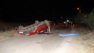 Kontrolden çıkan otomobil takla attı: 1 ölü