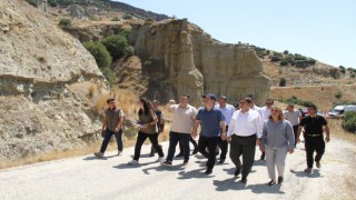 Kulanın turizm potansiyelini artıracak projeler yerinde incelendi