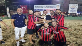 Kum futbol turnuvasında heyecan dolu final