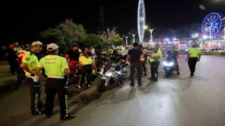 Kurallara uymayan 347 motosiklet sürücüsü cezadan kaçamadı