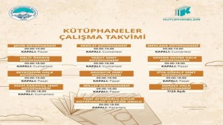 Kütüphanelerde çalışma takvimi güncellendi