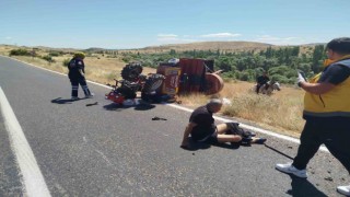 Malatyada çapa motoru devrildi: 1 ölü, 1 ağır yaralı