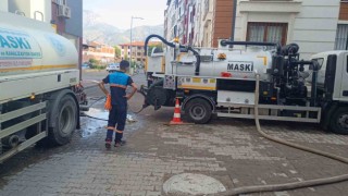 MASKİden şiddetli yağışa hızlı müdahale