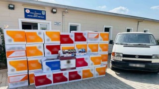 Mersinde 1 milyon 120 bin adet kaçak makaron ele geçirildi