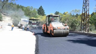 Milas-Gölcük Tabiat Parkı arasında bulunan yol asfaltlandı