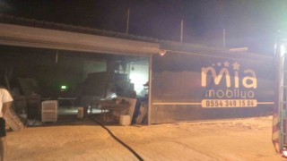 Mobilya üretim dükkanında yangın