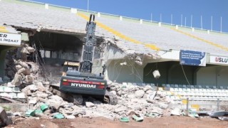 Muğla Atatürk Stadyumunda yenileme çalışmaları başladı