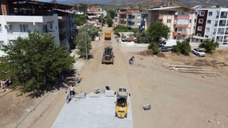 Nazillide deforme yollar yenileniyor