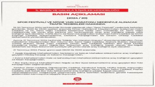 Niğde Valiliği Spor Festivali ve Niğde Yarı Maratonu için güzergahları açıkladı