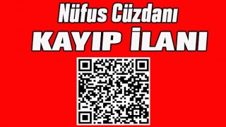 Nüfus Cüzdanı Kayıp İlanı