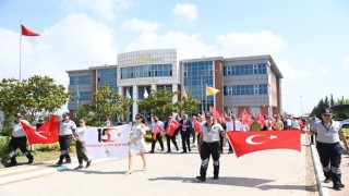 OKÜ’de 15 Temmuz Şehitleri Anma Yürüyüşü Düzenlendi