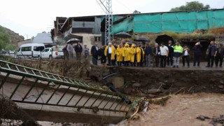 Oltuda sel felaketinin acı izleri