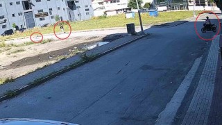 (Özel) Bursada sokak köpeğinin saldırısından kadını kurtardı... O anlar kamerada