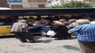 Pendikte İETT otobüsünde yolcular birbirlerine girdi