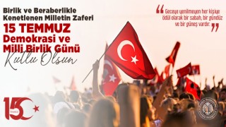 Rektör Çomaklı: “Demokrasi nöbetimiz hiçbir zaman bitmeyecektir”