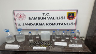 Sahte içki üreten şahıs jandarma tarafından yakalandı