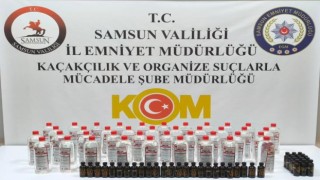 Samsunda 40 litre etil alkol ele geçirildi