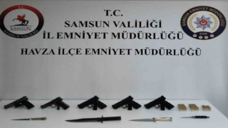 Samsunda kaçak silah ticareti operasyonu