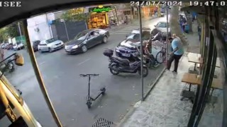 Sarıyerde sokak ortasında silahlı saldırı: O anlar kamerada