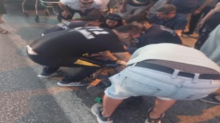 Scooterın çarptığı 80 yaşındaki adam yaralandı