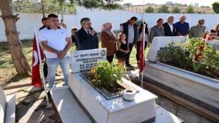 Şehit bebek ve annesi mezarı başında anıldı