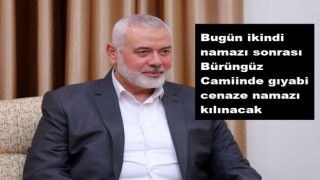 Şehit Haniyye için gıyabi cenaze namazı