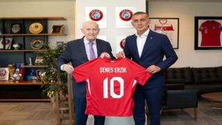 Şenes Erzikten TFF Başkanı Hacıosmanoğluna ziyaret
