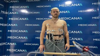 Sivassporun yeni transferi Uros Radakovic sağlık kontrolünden geçti