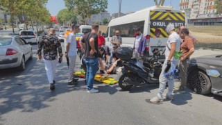Sultangazide motosiklet sürücüsü feci kazada ağır şekilde yaralandı