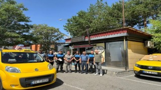 TDP polisleri taksicileri bilgilendirdi