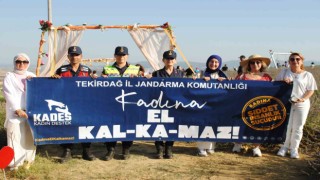 Tekirdağ İl Jandarma Komutanlığı Kadına El Kalkmaz dedi