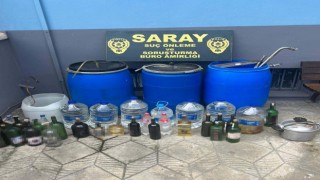 Tekirdağda 174 litre sahte alkol ele geçirildi