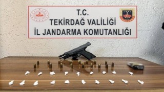 Tekirdağda uyuşturucu ve silah operasyonları