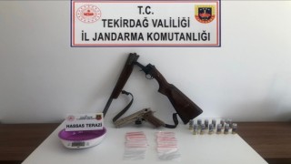 Tekirdağda uyuşturucu ve silah operasyonları