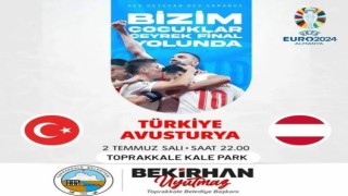 Toprakkale'de Milli Maç Heyecanı