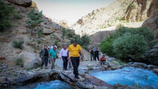 Vali Çelik 2 bin 300 rakımdaki su kaynağında incelemelerde bulundu