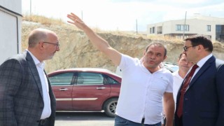 Vali Işın, 1453 Fetih Camiinin inşaat çalışmalarını inceledi