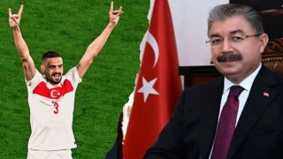 Vali Yılmaz'dan Milli Futbolcu Demiral'a Destek