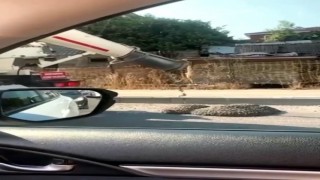 Yola harç döken mikserin sürücüsüne para cezası