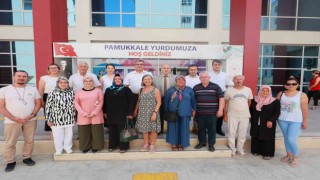 Yurtlarda misafir edilen emekliler, Denizlinin güzelliklerini keşfediyor