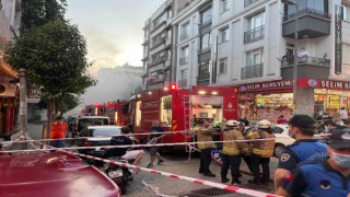 Zeytinburnunda bir çanta imalathanesinde yangın